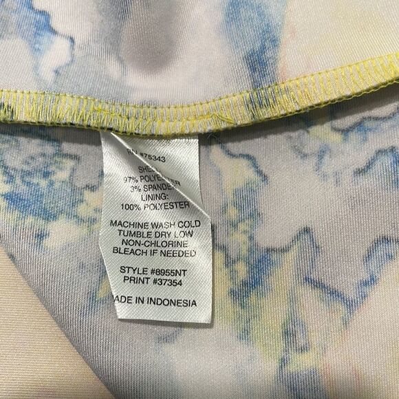 Cynthia Rowley Abstract Watercolor Fit And Flare Dress Sz 8 - Picture 12 of 12